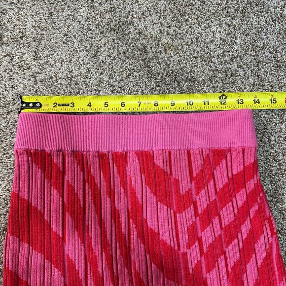ASTR THE LABEL Women's Alana Skirt Size M In Pink & Red - Picture 10 of 12